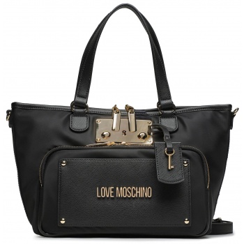 τσάντα love moschino jc4154pp1hlg100a nero υφασμα/-ύφασμα