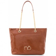 τσάντα nobo nbag-n3000-cm17 καφέ απομίμηση δέρματος/-απομίμηση δέρματος