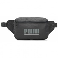 τσαντάκι μέσης puma plus waist bag 079614 02 cool dark gray ύφασμα - ύφασμα
