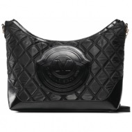 τσάντα monnari bag5600-020 black ύφασμα - ύφασμα