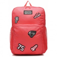 σακίδιο puma patch backpack 079514 03 electric blush ύφασμα - ύφασμα