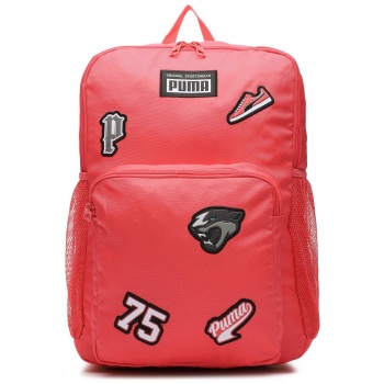 σακίδιο puma patch backpack 079514 03 electric blush ύφασμα