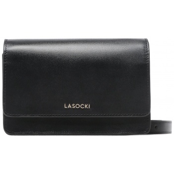 τσάντα lasocki mlr-k-013-03 black φυσικό δέρμα/grain leather