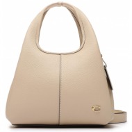 τσάντα coach pb lana sb 23 cm545 b4/ivory b4/iy φυσικό δέρμα - grain leather