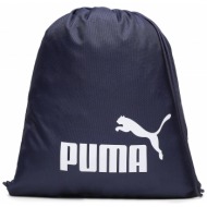 σακίδιο πλάτης πουγκί puma phase gym sack 079944 02 puma navy ύφασμα - ύφασμα