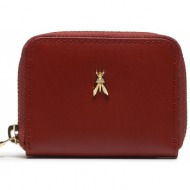 μικρό πορτοφόλι γυναικείο patrizia pepe 8q0014/l061-r799 martian red φυσικό δέρμα/grain leather