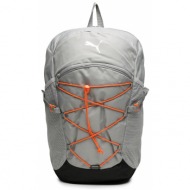 σακίδιο puma plus pro backpack 079521 06 concrete gray ύφασμα - ύφασμα