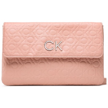 τσάντα calvin klein re-lock dbl crossbody emb mono σε προσφορά