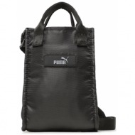 τσάντα puma core pop mini tote x-body 079474 01 puma black υφασμα/-ύφασμα