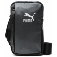 τσαντάκι puma prime time front londer bag 079499 01 puma black ύφασμα - ύφασμα