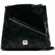 τσάντα monnari bag5500-m20 czarny błyszczący απομίμηση δέρματος/-απομίμηση δέρματος