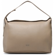 τσάντα calvin klein elevated soft shoulder bag lg k60k610752 a04 απομίμηση δέρματος/-απομίμηση δέρμα
