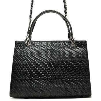 τσάντα creole k11390 μαύρο φυσικό δέρμα - grain leather σε προσφορά