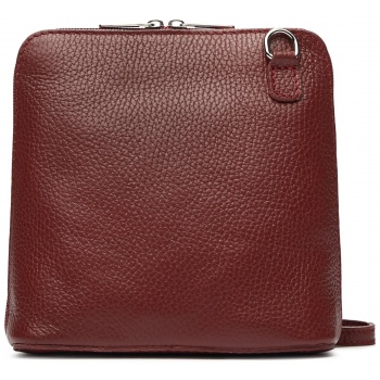 τσάντα creole k11372-d10 rubino φυσικό δέρμα/grain leather