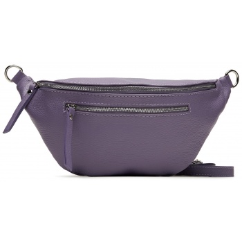 τσάντα creole k11380 purple d718 φυσικό δέρμα/grain leather