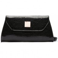 τσάντα monnari bag4660-020 czarne croco απομίμηση δέρματος/-απομίμηση δέρματος