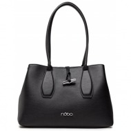 τσάντα nobo nbag-n1220-c020 μαύρο απομίμηση δέρματος/-απομίμηση δέρματος