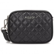τσάντα kazar sonia 26475-01-n6 czarny φυσικό δέρμα - grain leather
