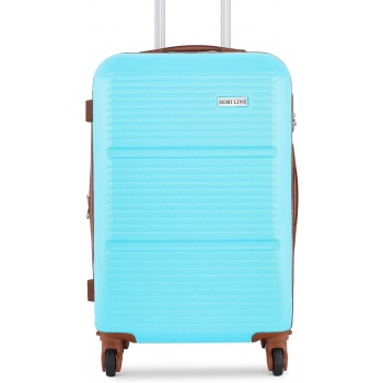 μεγάλη σκληρή βαλίτσα semi line t5640-6 μπλε υλικό - υλικό