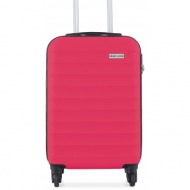 μικρή σκληρή βαλίτσα semi line t5633-2 ροζ υλικό/-υλικό υψηλής ποιότητας