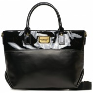 τσάντα monnari bag4100-m20 czarny błyszczący απομίμηση δέρματος/-απομίμηση δέρματος