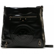 τσάντα monnari bag5490-m20 black shiny απομίμηση δέρματος/-απομίμηση δέρματος