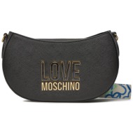 τσάντα love moschino jc4212pp1ilq100a nero απομίμηση δέρματος/-saffiano