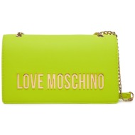 τσάντα love moschino jc4192pp1ikd0404 lime απομίμηση δέρματος/-απομίμηση δέρματος