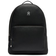 σακίδιο tommy hilfiger th essential sc backpack aw0aw15719 black bds απομίμηση δέρματος/-απομίμηση δ
