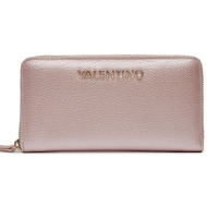 μεγάλο πορτοφόλι γυναικείο valentino divina vps1r4155g rosa metallizzato v89 απομίμηση δέρματος/-απο