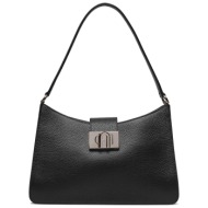 τσάντα furla wb01154-hsf000-o6000-1007-20-it nero φυσικό δέρμα - grain leather