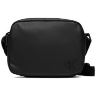 τσάντα calvin klein jeans ultralight dblzipcamera bag21 ru k60k611502 black beh ύφασμα - ύφασμα
