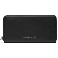 μεγάλο πορτοφόλι γυναικείο tommy jeans tjw ess must large za aw0aw16101 black bds