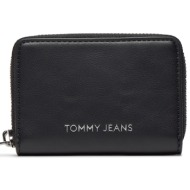 μικρό πορτοφόλι γυναικείο tommy jeans tjw ess must small za aw0aw15833 black bds απομίμηση δέρματος/