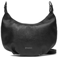 τσάντα ryłko r40713tb czarny uv6 φυσικό δέρμα/grain leather