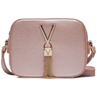 τσάντα valentino divina vbs1r409g rosa metallizzato v89 απομίμηση δέρματος/-απομίμηση δέρματος