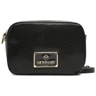 τσάντα monnari bag1720-020 μαύρο απομίμηση δέρματος/-απομίμηση δέρματος