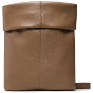 τσάντα creole k11310 moka d523 φυσικό δέρμα - grain leather