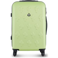 μεσαία σκληρή βαλίτσα semi line t5631-4 πράσινο υλικό/-υλικό υψηλής ποιότητας