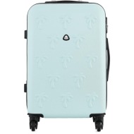 μεσαία σκληρή βαλίτσα semi line t5628-4 μπλε υλικό - υλικό υψηλής ποιότητας