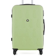 μεγάλη σκληρή βαλίτσα semi line t5620-6 πράσινο υλικό/-υλικό υψηλής ποιότητας