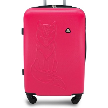 μεσαία σκληρή βαλίτσα semi line t5625-4 ροζ υλικό/-υλικό σε προσφορά