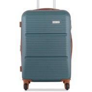μεγάλη σκληρή βαλίτσα semi line t5641-6 πράσινο υλικό/-υλικό υψηλής ποιότητας