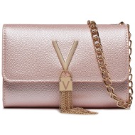 τσάντα valentino divina vbs1r403g rosa metallizzato v89 απομίμηση δέρματος/-απομίμηση δέρματος