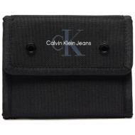 μεγάλο πορτοφόλι ανδρικό calvin klein jeans sport essentials velcro wallet k50k511437 black beh