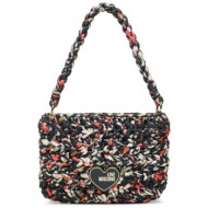 τσάντα love moschino jc4235pp0gkl100a black/red/white υφασμα/-ύφασμα