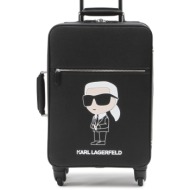 μικρή σκληρή βαλίτσα karl lagerfeld 230w3198 black a999 yλικό - πολυουρεθάνη