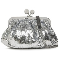 τσάντα weekend max mara egadi 2415511084 silver υλικό/-υλικό υψηλής ποιότητας