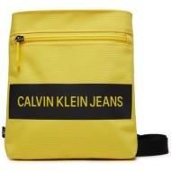 τσαντάκι calvin klein jeans k50k506942 yel zhm ύφασμα - ύφασμα