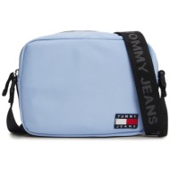 τσάντα tommy jeans tjw essential daily crossover aw0aw15818 moderate blue c3s ύφασμα - ύφασμα